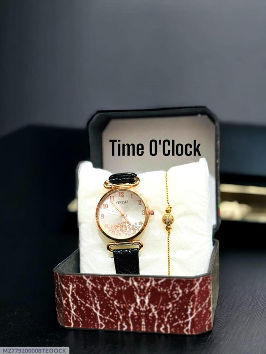 Women’s leather watch