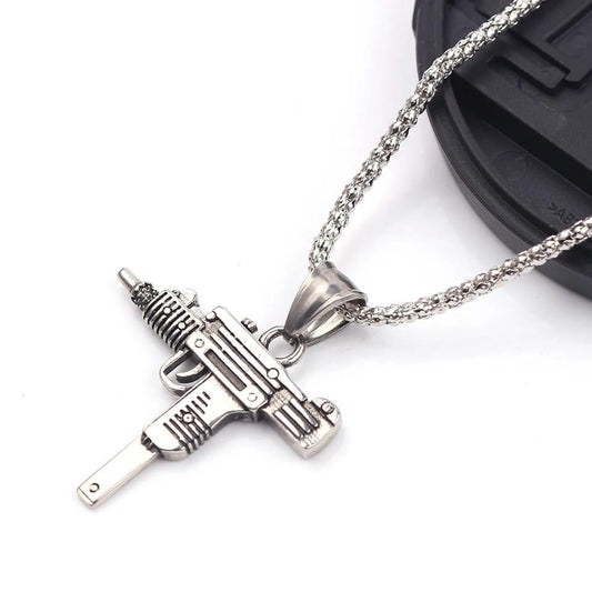 Men’s long army style neck chain