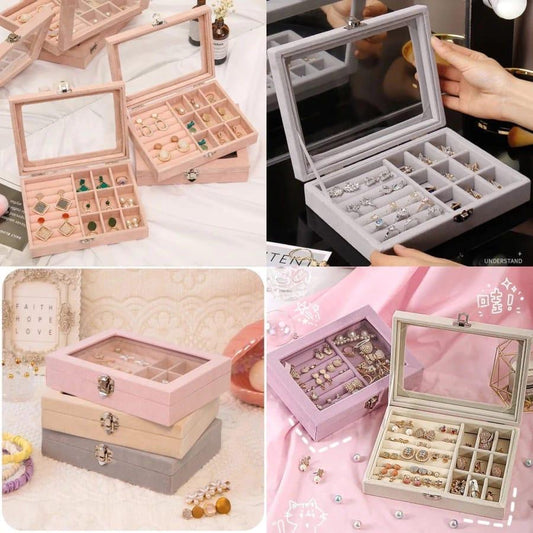 Chic velvet jewellery Box